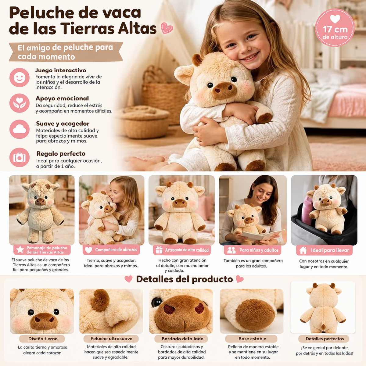 Peluche Vaca Highland